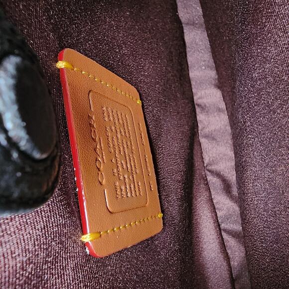 NWT Coach CAL54 Savannah Small Carryall Bag In Leather/Gold/Black - Picture 5 of 7